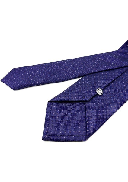 Mürdüm Nokta Desen Mendilli Klasik Kravat KK12520 modelleri