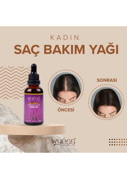 Wyess Kadınlara Özel Saç Bakım Yağı Yeni Saç Teli Çıkaran Kenevir Yağı 50 ml