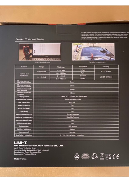 Boya Kaplama Kalınlığı Ölçer UT-343D modelleri