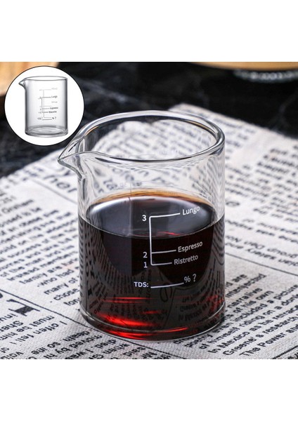 Parti Mutfağı Için Şeffaf Espresso Sıvı Cam Ağır Sağlam (Yurt Dışından)