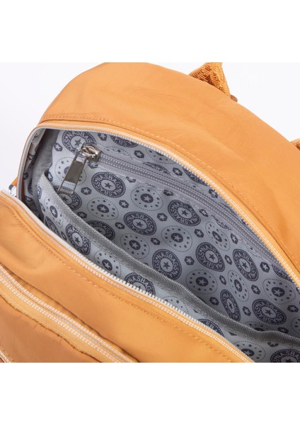 Kadın Çok Gözlü Hafif Su Geçirmez Unisex (Water Proof) Çanta Hardal fiyatları