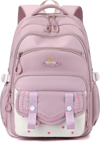 Ilkokul Öğrencisi Sırt Çantası Kız Büyük Kapasiteli 3-6 Sınıf Okul Çantası Erkek Omurga Koruması Hafif Seyahat Çantası (Yurt Dışından)