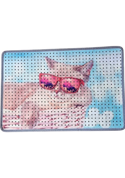 Kedi Kumu Paspası, Delikli Kedi Tuvaleti Paspası, Dijital Baskılı Kedi Paspası modelleri