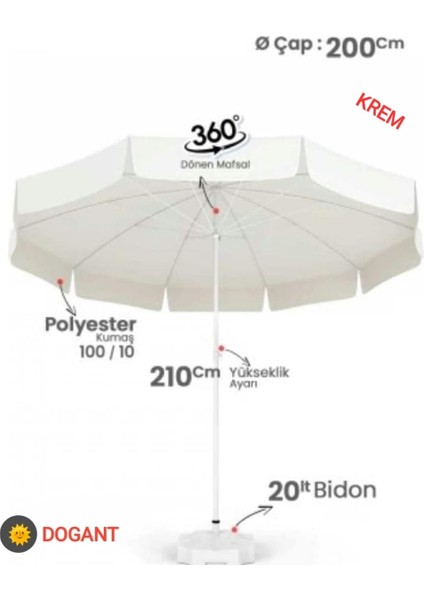 Güneş Şemsiye+Bidon