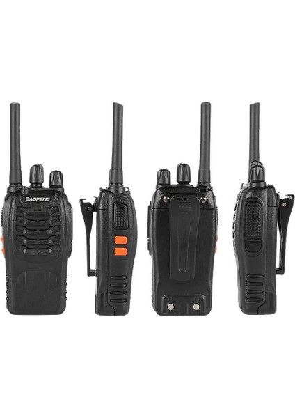 BF-88E Uhf 16 Kanal Pmr Fm Telsiz- Siyah - Lisans Gerektirmez