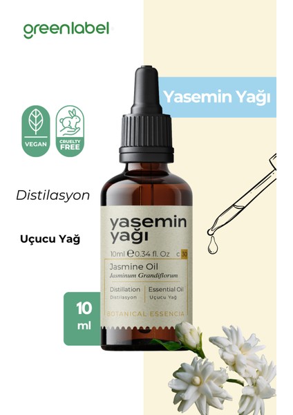 Green Label Yasemin Yağı %100 Doğal Ve Saf 10ml