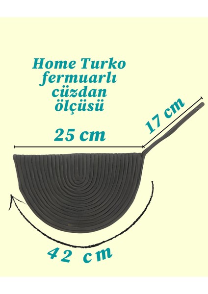 Jüt Dekoratif Fermuarlı 2-Li Çanta