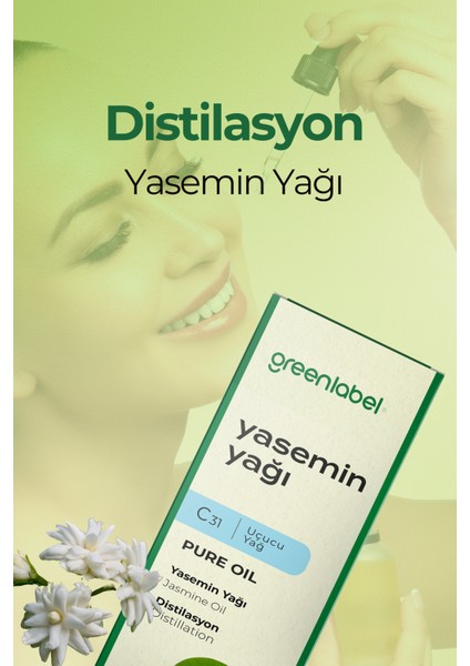 Green Label Yasemin Yağı %100 Doğal Ve Saf 10ml