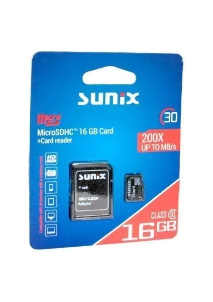 200X Up To Mb/s Class 10 Microshdc 16 GB Hafıza Kartı