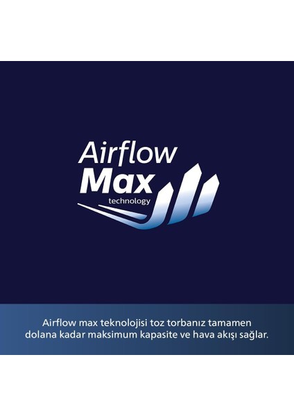 XD8122/10 Toz Torbalı Elektrikli Süpürge, Airflowmax Teknolojisi , Triactive LED Başlık