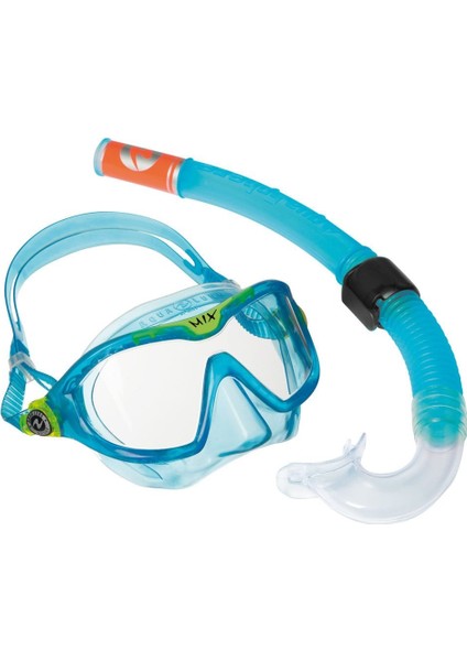 Aqualung Combo Mix Turkuaz Çocuk Maske Şnorkel Seti