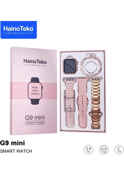 Haino Teko G9 Mini Akıllı Saat 3 Kordon ve Bileklik Hediyeli