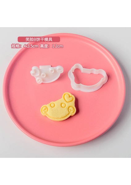 E2107 Stili Sevimli Yüz Sembolü Minik 3D Kurabiye Kalıbı Basın Damga Pasta Dekorasyon Pişirme Araçları - Sevgililer Günü Karikatür Aşk Kurabiye Kalıbı (Yurt Dışından)