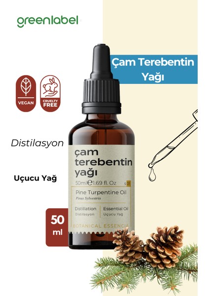 Çam Terebentin Yağı %100 Doğal Ve Saf 50ml