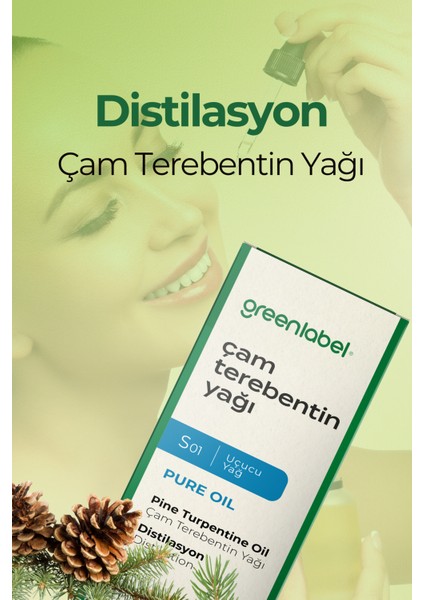 Çam Terebentin Yağı %100 Doğal Ve Saf 50ml