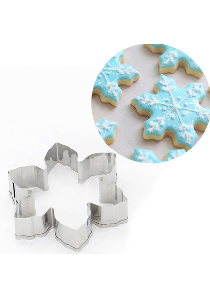 Koltuk Değneği Stili Mutlu Noel Kurabiye Kesici Xms Tema Kar Tanesi Noel Baba Pasta Kalıbı Paslanmaz Çelik Bisküvi Kalıp Fırın Aracı (Yurt Dışından)
