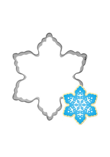 Pembe Tarzı Noel Kurabiye Kalıbı Paslanmaz Çelik Kesme Şeker Bisküvi Kalıp Pişirme Araçları Noel Temalı Metal Kesiciler Kalıp Kar Tanesi Kar Mü (Yurt Dışından)