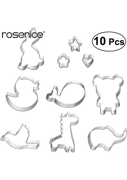 Zürafa Tarzı Çocuk Parti Dekor Araçları Için Paslanmaz Çelik Sevimli Hayvan Şekilli Kurabiye Kalıpları Kiti Bisküvi Kalıbı Kek Kalıpları Pişirme Kalıpları Seti (Yurt Dışından) fiyatları