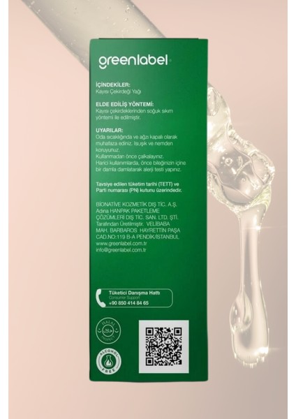 Kayısı Çekirdeği Yağı Soğuk Sıkım %100 Doğal Ve Saf 20ml