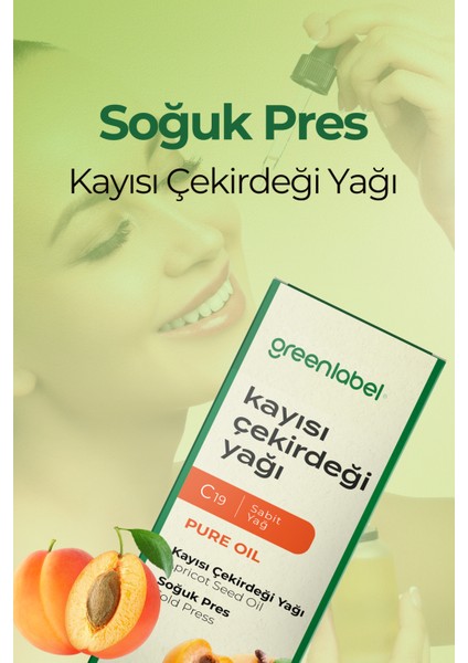 Kayısı Çekirdeği Yağı Soğuk Sıkım %100 Doğal Ve Saf 20ml