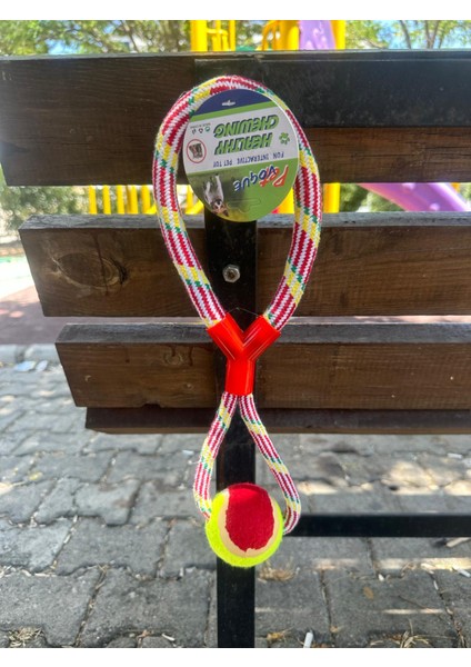 Profesyonel Ipli Köpek Eğitim Eğlence Oyun Topu Köpek Çiğneme Topu Oyuncak 45 cm 1 Adet
