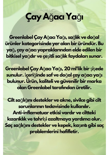 Çay Ağacı Yağı 20 ml
