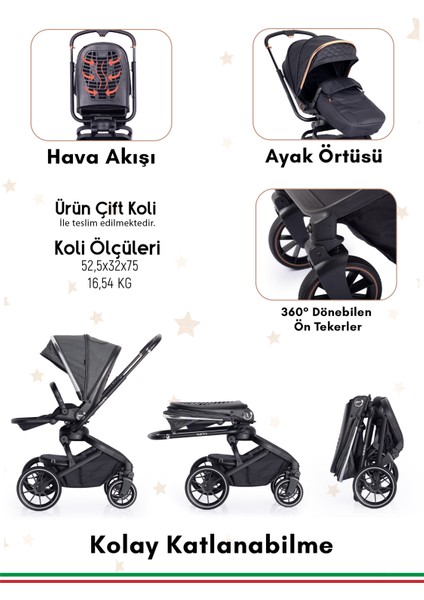 2045 Calista Travel Bebek Arabası Gri indirimleri