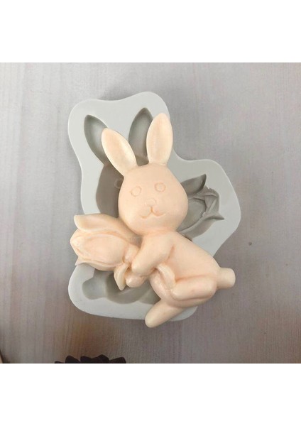 D Stili Yeni 3D Paskalya Kurabiye Kalıbı Silikon Bisküvi Kesici Sevimli Tavşan Yumurta Kalıbı Paskalya Parti Çikolata Fondan Kek Pişirme Araçları (Yurt Dışından)