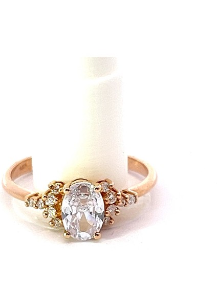 1,12 Ct 2,15 gr Oval Taşlı Pırlanta Yüzük