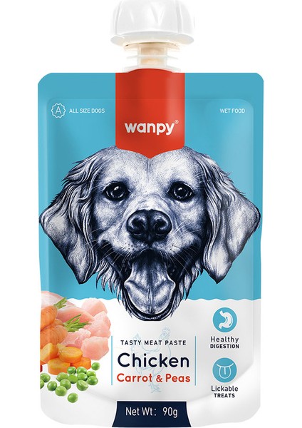 Taze Tavuklu Havuçlu 90 gr Köpek Sıvı Ödül Maması