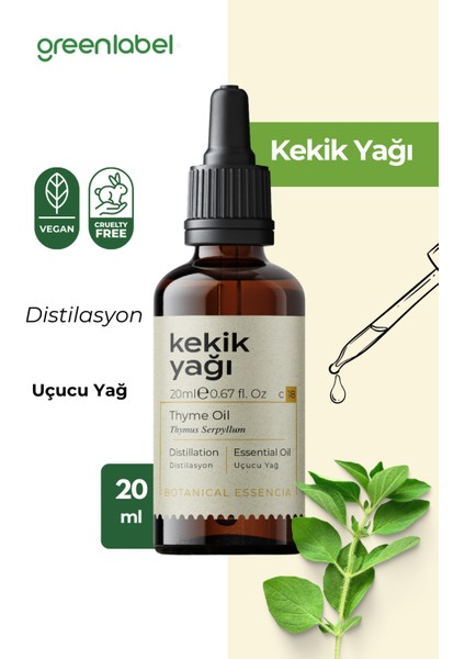 Kekik Yağı %100 Doğal Ve Saf 20ml