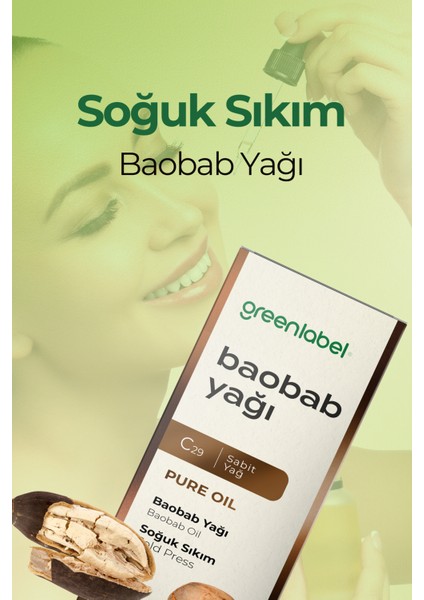 Baobab Yağı Soğuk Sıkım %100 Doğal Ve Saf 50ml