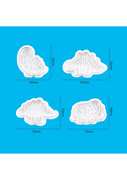 16 Paskalya E Stili Yazın Et Kendin Yap Dinozor Kurabiye Kalıbı Gıda Grade Plastik Hayvan Bisküvi Kesici Orman Parti Fırın Araçları Doğum Günü Cupcake Malzemeleri (Yurt Dışından)