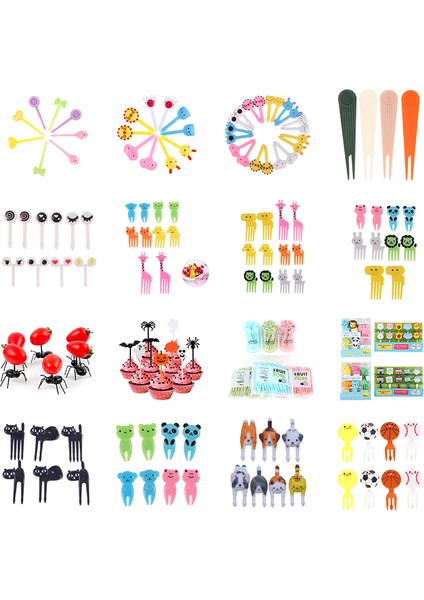 Stil 34 Stil Hayvan Çiftliği Meyve Çatalı Rastgele Renk Mini Karikatür Çocuk Meyve Dekorasyon Çubuğu Meyve Seçimi Diş Çubuğu Bento Öğle Parti Dekorasyon (Yurt Dışından) fiyatları