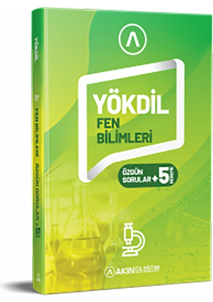 Akın Publishing Yds Yökdil Deneme Testleri Yökdil Fen Bilimleri Özgün Sorular + 5 Deneme