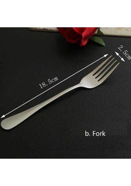 B Tarzı Paslanmaz Çelik Yemek Çatalı Gümüş Tatlı Çay Meyve Çatalı Batı Çatalı Masa Üstü Malzemeler Ev Mutfak Oteli Parti Için (Yurt Dışından)