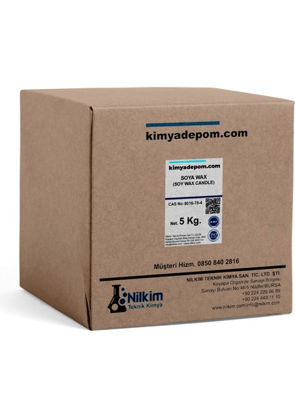 Soya Wax 1. Kalite 5 Kg.