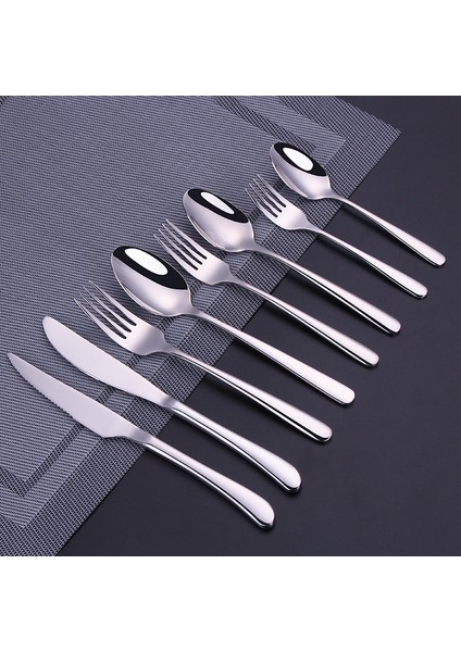 Tür-8 (1 Adet) Tarzı Mat Siyah Çatal Bıçak Kaşık Takımı Çin Kore Çubukları Meyve Tatlı Çatal Çelik Sofra Takımı Metal Mutfak Gereçleri (Yurt Dışından) modelleri
