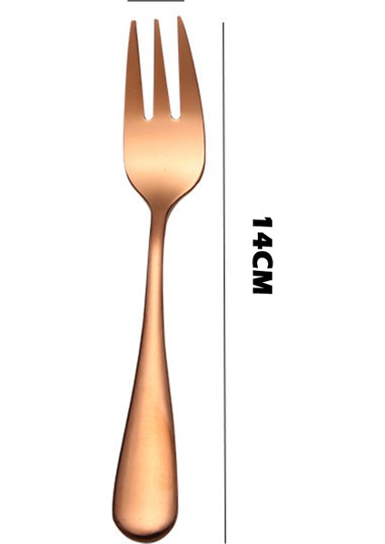 Gül Altın Tarzı 8 Parça Meyve Çatalı Paslanmaz Çelik Dondurma Pasta Çatalı Siyah Altın Renkli Çay Çatalı Yemek Takımı Parti Restoran Malzemeleri (Yurt Dışından) indirimleri
