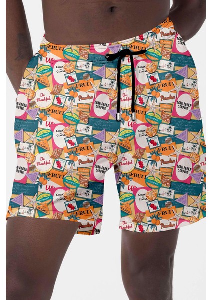 Erkek Havuz Deniz Desenli Şort 028 Beyaz fiyatları