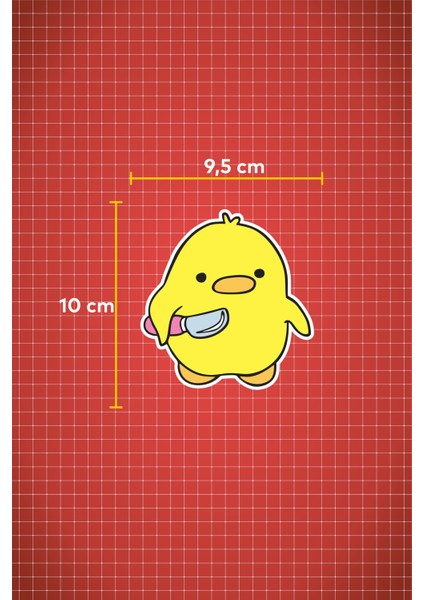 10 x 9,5 cm Piskopat Civciv Sticker Araba Laptop Oto Motor Sticker fiyatları