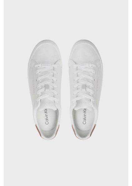 Calvin Klein Deri Sneaker Ayakkabı HW0HW021040K6 Bayan Ayakkabı HW0HW02104 0k6