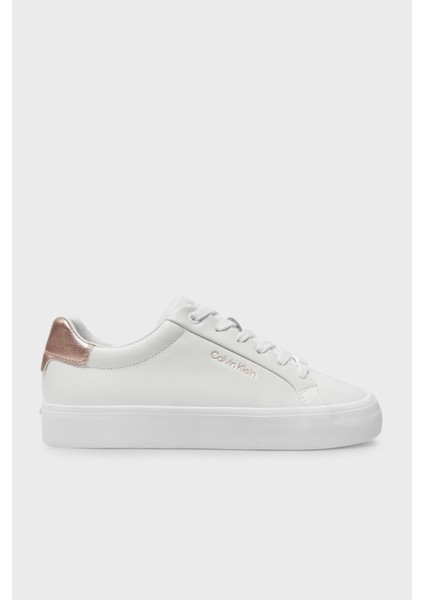 Deri Sneaker Ayakkabı HW0HW021040K6 Bayan Ayakkabı HW0HW02104 0k6