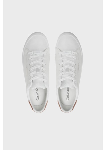 Deri Sneaker Ayakkabı HW0HW021040K6 Bayan Ayakkabı HW0HW02104 0k6
