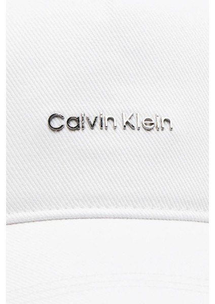 Calvin Klein Logolu Pamuklu Şapka K60K612764YAF Bayan Şapka K60K612764 Yaf