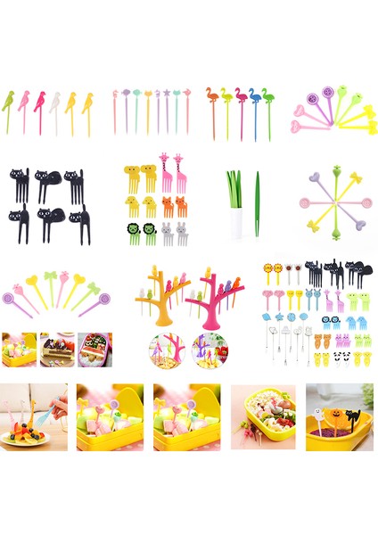 16 Adet Tarzı Çocuklar Için Sevimli Hayvanlı Mini Çatal Seti - Parti Süsü (Yurt Dışından) indirimleri