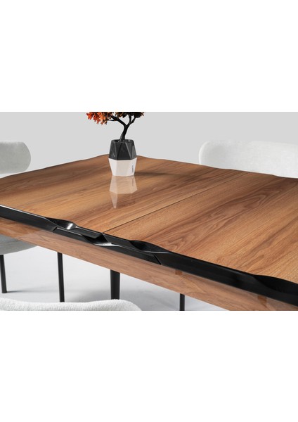 Yakamoz Alfa Mdf Mutfak Masa Sandalye Takımı 80X130