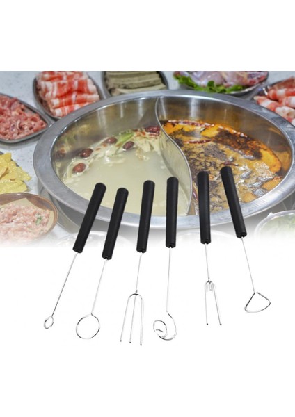 B Tarzı Dayanıklı Barbekü Çatalı 6 Stil Fondü Çatalı Pratik Aşınmaya Dayanıklı Çikolata Daldırma Aracı (Yurt Dışından) modelleri
