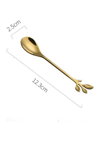 No.4 Tarzı Paslanmaz Çelik Sofra Çatalı Meyve Çatalı Yemek Takımı Aperatif Atıştırmalık Tatlı Çatalı Mutfak Masa Takımı Yaprak Şekilli Mutfak Araçları (Yurt Dışından)