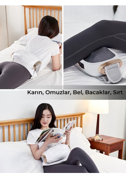 Masaj Kemeri Şarjlı Isıtmalı Çok Fonksiyonlu, Karın, Bel, Bacaklar